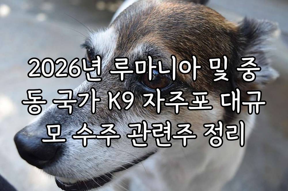 2026년 루마니아 및 중동 국가 K9 자주포 대규모 수주 관련주 정리