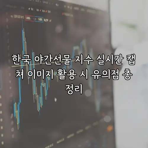 한국 야간선물 지수 실시간 캡쳐 이미지 활용 시 유의점 총정리