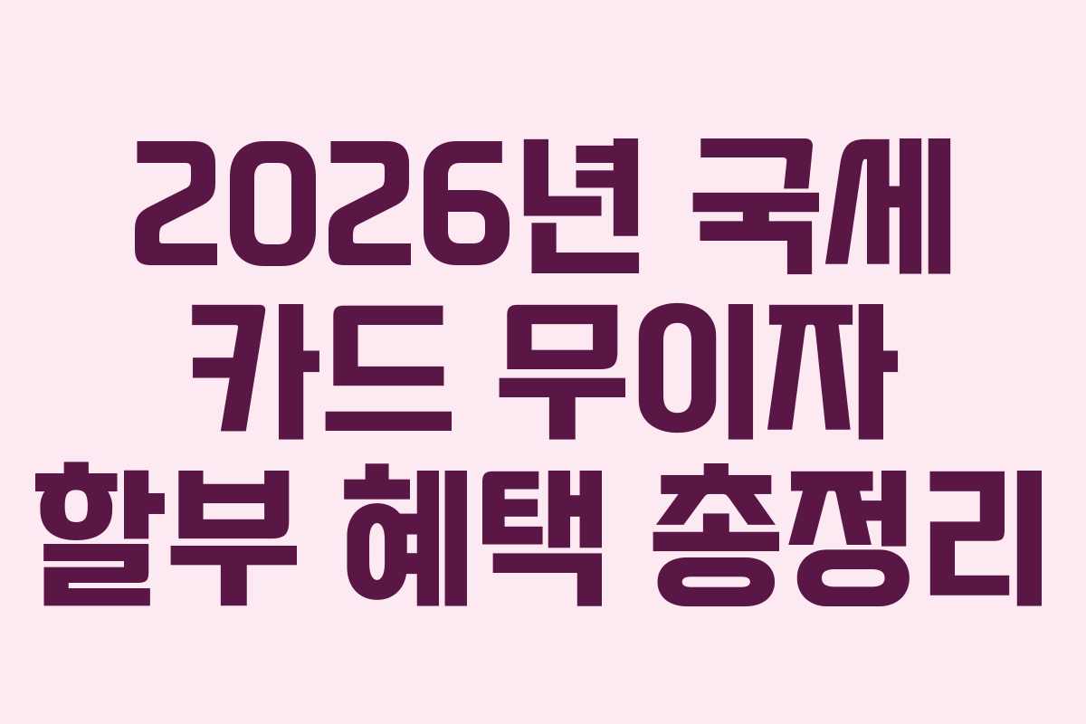 2026년-국세-카드-무이자-할부-혜택-총정리