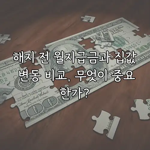 해지 전 월지급금과 집값 변동 비교, 무엇이 중요한가?